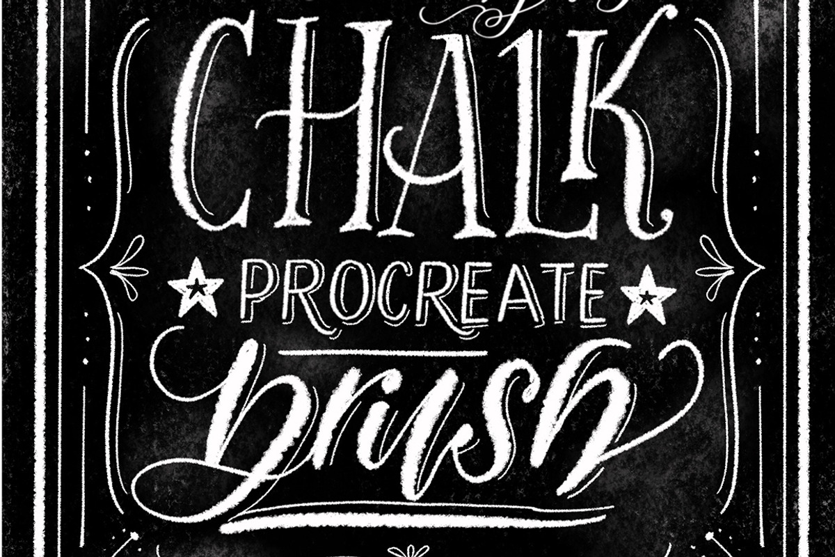 Chalk Procreate Lettering Brush, a Brush Add-On by The Scratchy Nib (Photo 1 of 3)
