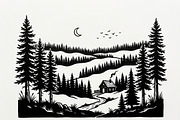 Majestic Pine Trees SVG, a Finance Illustration by Amazin_art (Thumbnail 30 of 32)