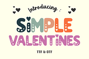 Simple Valentine - Kids Font Types, a Font by KiddoGlyphs Studio (Thumbnail 1 of 3)