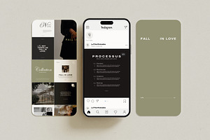 Fall In Love Social Media Templates, a Social Media Template by La P'tite Minimaliste
