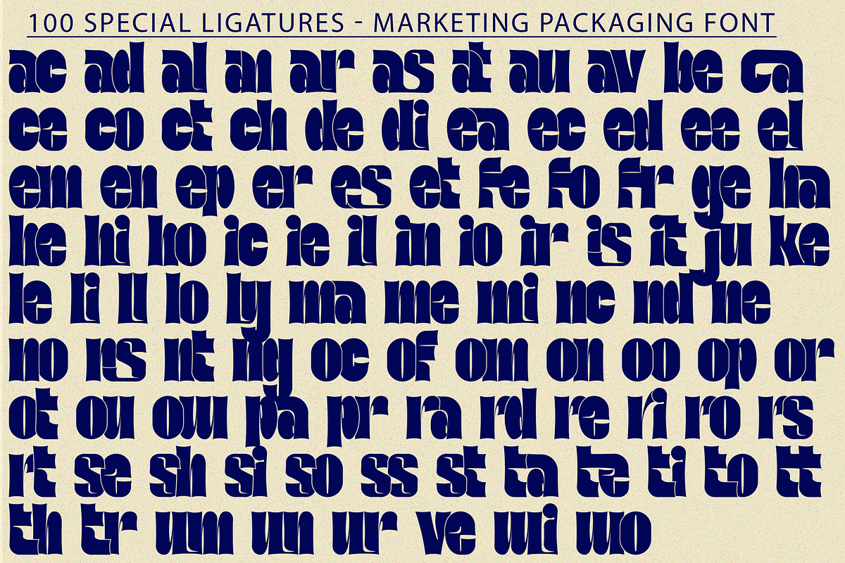 Marketing Packaging Font, a Sans Serif Font by 177Studio (Photo 7 of 8)