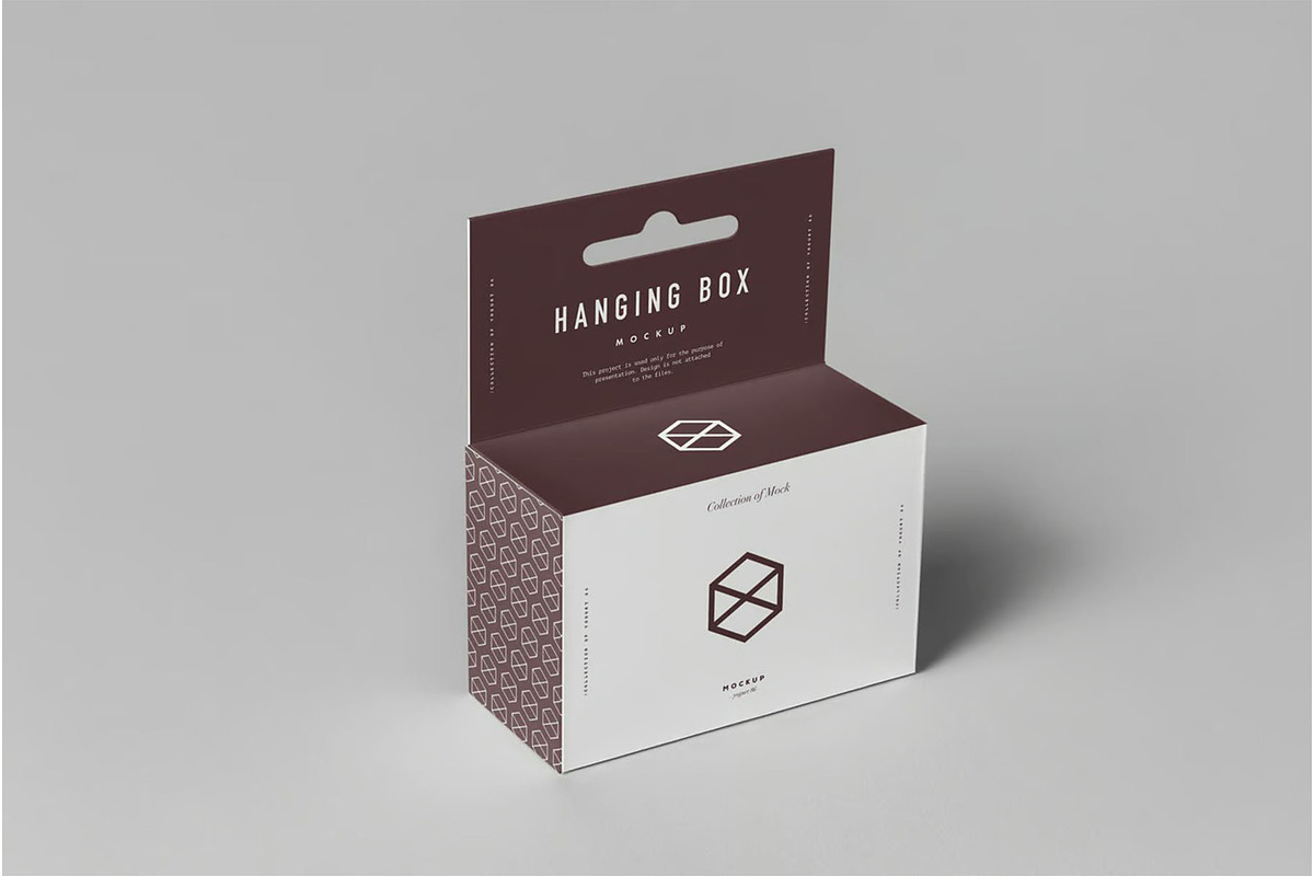 Hanging Box Mock-up, a Packaging Mockup by zippypixelstudio (Photo 6 of 7)