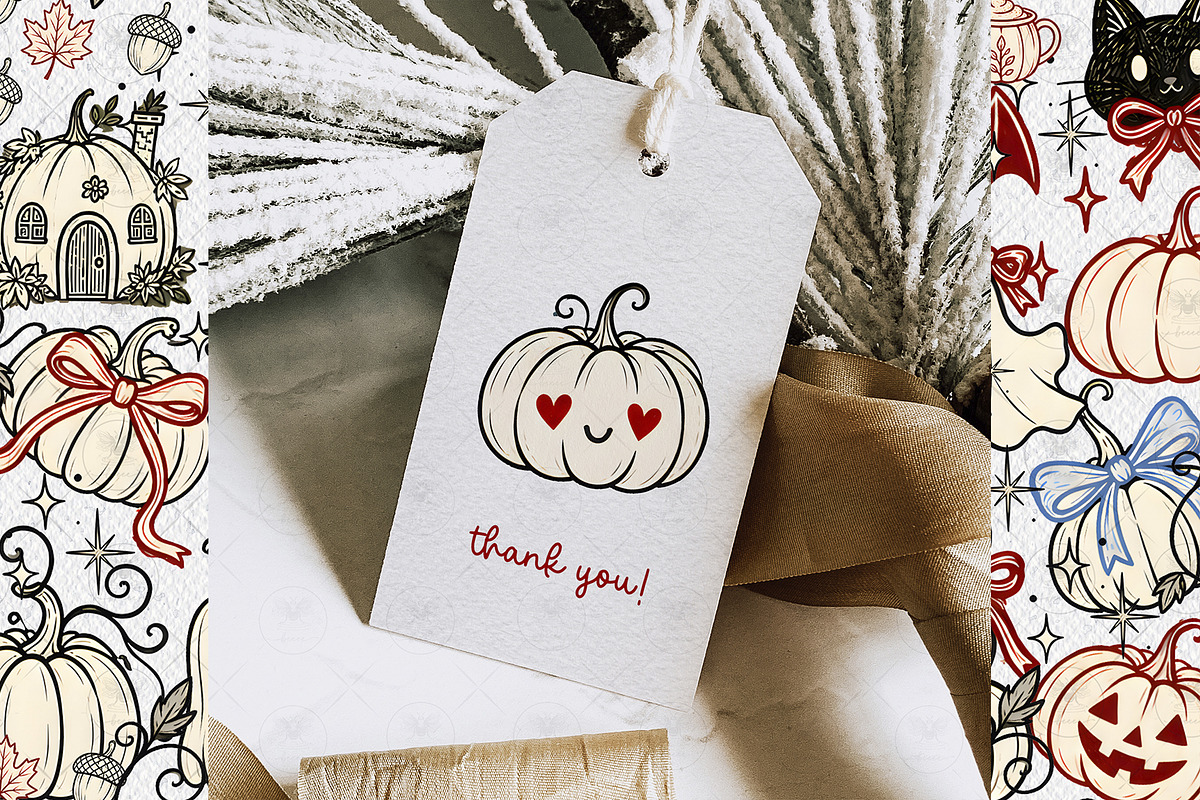 Whimsical Halloween Clipart, a Decorative Illustration by BigCakeBee (Photo 3 of 3)