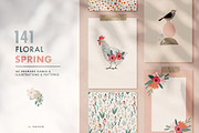 Floral & abstract spring set, an Animal Illustration by Tabita's shop (Thumbnail 1 of 16)