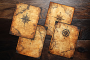 Antique Compass Map Scrapbook Paper, a Background Graphic by V Design Creator (Thumbnail 5 of 10)