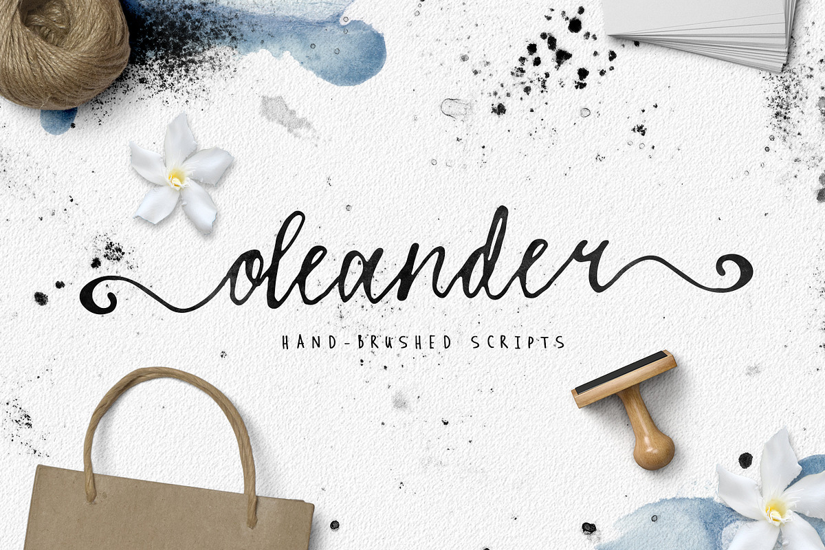 Oleander font (2 versions)