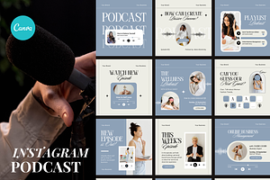 30 Template Design Instagram Podcast