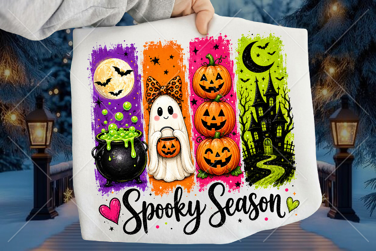 Spooky Season Halloween PNG, a Seasonal Illustration by Canvas Craft (Photo 1 of 6)