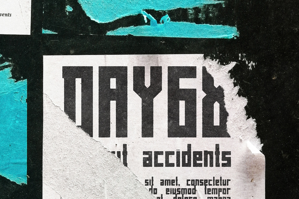 VanDoesburg - The Constructivist 3, a Blackletter Font by bbymedia.store (Photo 3 of 4)