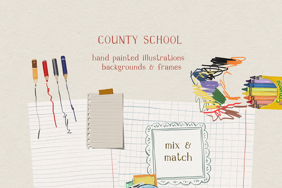 Back To School Cottagecore Images, a Decorative Illustration by whiteheartdesign (Photo 8 of 19)