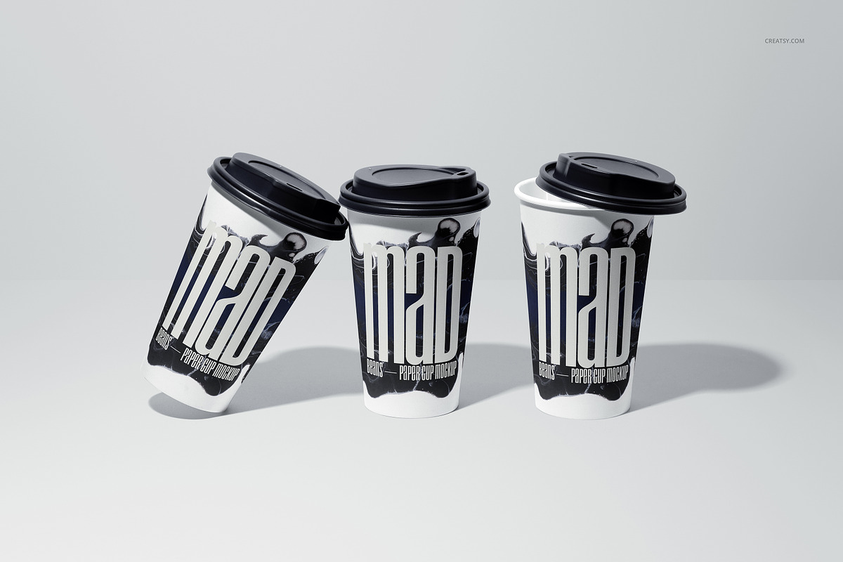 Paper Cup Mockup Set v.5, a Cups & Container Mockup by creatsy5 (Photo 6 of 11)