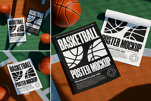 Basketball Poster Mockup, an Advertising Mockup by Brand Earth