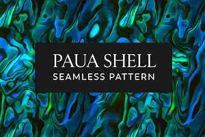 Abalone Paua Shell Seamless Pattern