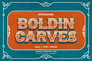 Boldin Carves - Slab Carnival Font, a Slab Serif Font by Brightone (Thumbnail 1 of 9)