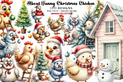 About Funny Christmas Chicken, a Seasonal Illustration by CreationArt (Thumbnail 1 of 7)