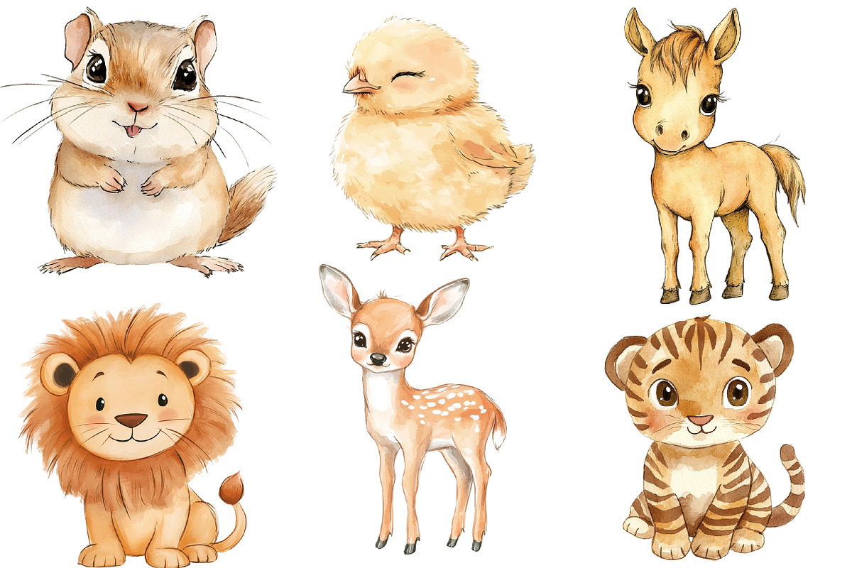 Baby Animal Nursery Sublimation, an Illustration by Designworld (Photo 2 of 7)