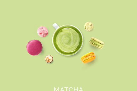 Matcha and macaroons