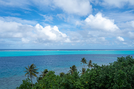 Panoramic view from Tefarerii viewpoint in Huahine, French Polyn, a Nature Photo by GoodGoods