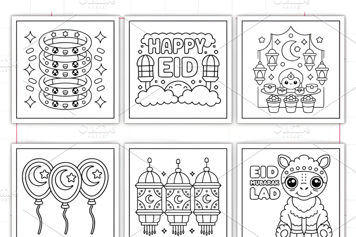 Bold & Easy Eid Mubarak, a Seasonal Illustration by Ink Gallery (Photo 3 of 4)