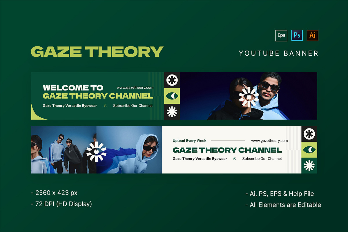 Gaze Theory - Facebook Post, a Social Media Template by StreaksideStd (Photo 1 of 3)