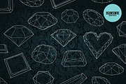 Diamond Vector Objects + Bonus!, an Object Graphic by 52NINE GRAPHICS (Thumbnail 7 of 7)