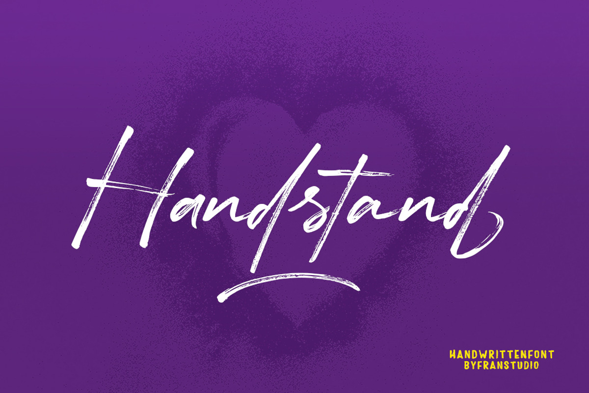 Handstand, a Script Font by Franstudio (Photo 6 of 6)