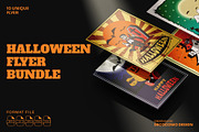 Halloween Flyer Bundle, a Poster Template by Decoconio Design (Thumbnail 1 of 4)