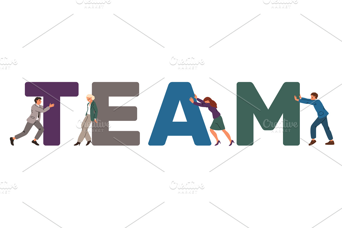 Men and women come together to form, a Person Illustration by Vectorbuum