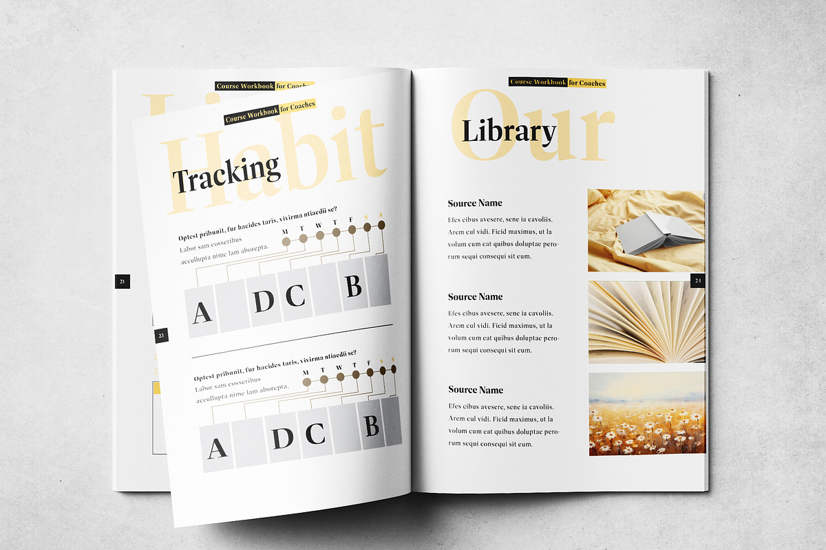 Course Workbook Print Layout, a Brochure Template by Grkic Creative (Photo 13 of 13)