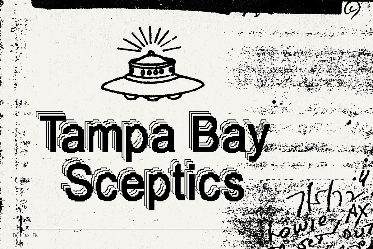 Telefax TM – Eroded Fax Typeface, a Sans Serif Font by Type Mania (Photo 5 of 9)