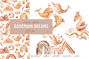 SALE! Watercolor BOHO collection, an Animal Illustration by Tiana Geo (Thumbnail 2 of 23)