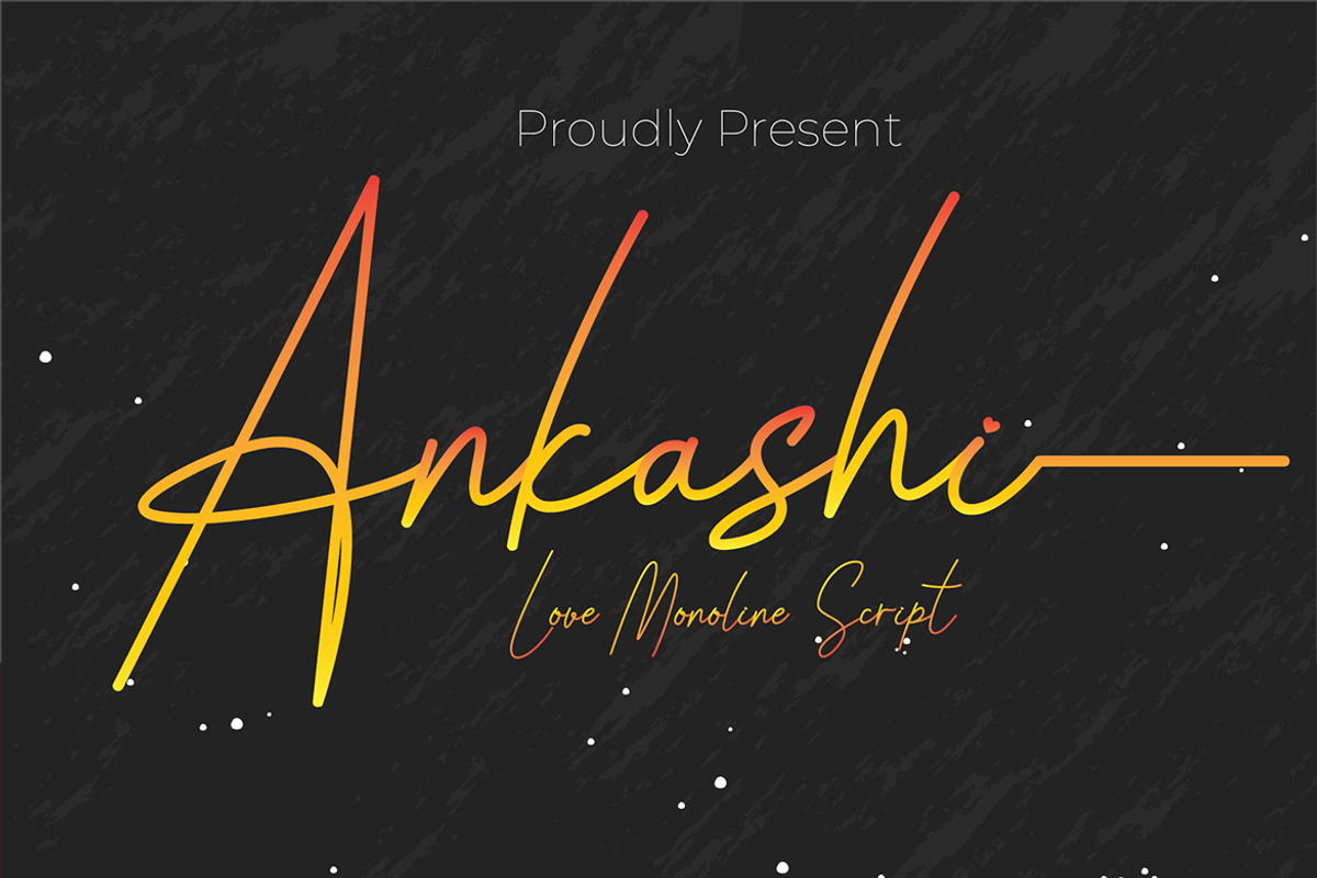 Ankashi Sweet Monoline Script, a Script Font by MC Creative (Photo 1 of 9)