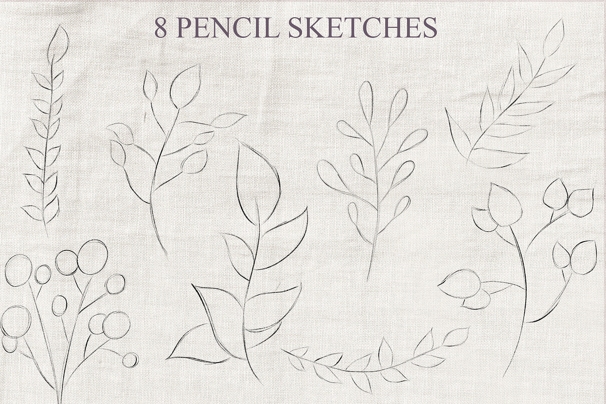 Floral Watercolor Graphics Set, a Texture Illustration by Honey & Jazz Co. (Photo 9 of 14)