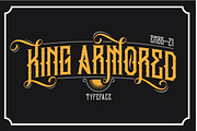 King Armored, a Blackletter Font by EN86-21 (Thumbnail 1 of 7)