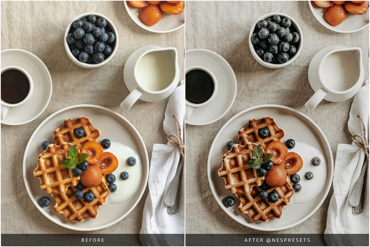 MOODY FOOD LIGHTROOM PRESETS, an Action Add-On by Nes Design Co (Photo 7 of 11)