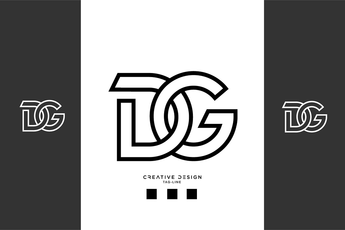 Alphabet Letters Icon Logo DG or GD, a Branding & Logo Template by design_proleague
