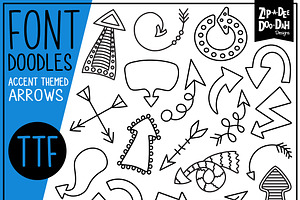 Arrows Doodle Font