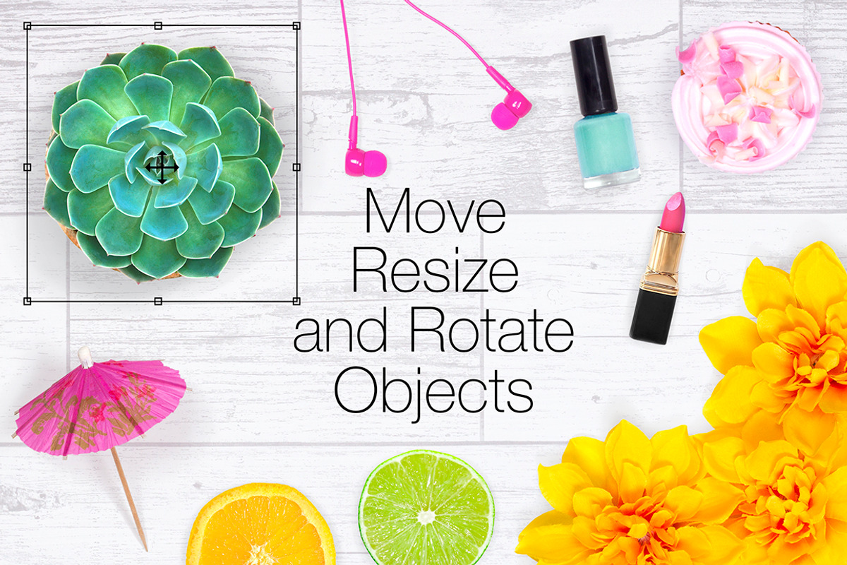 Summer Scene Creator - Top View, a Product Mockup by Pixomize (Photo 2 of 6)