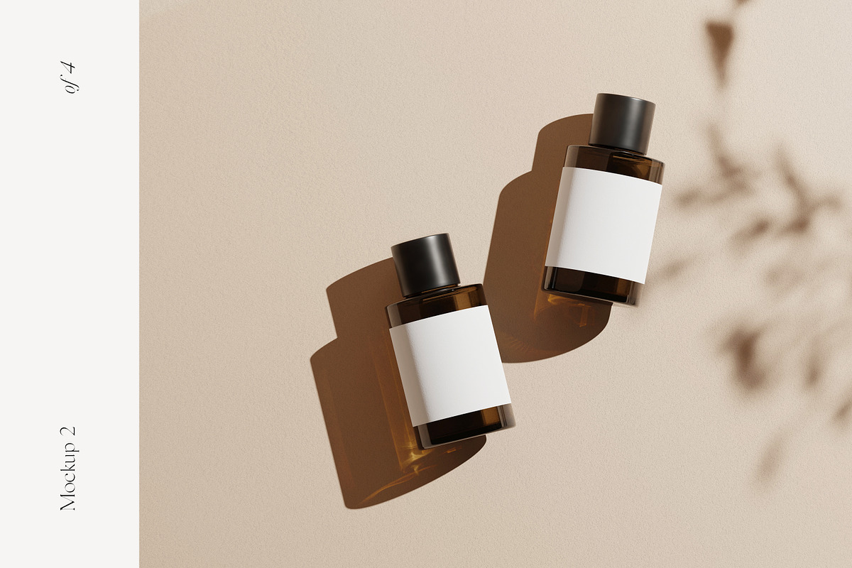 Fleur: Cosmetic Bottle Mockups, a Packaging Mockup by October November (Photo 4 of 9)