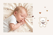 Teddy Bear pattern collection, a Pattern Graphic by SurfaceStories (Thumbnail 6 of 12)