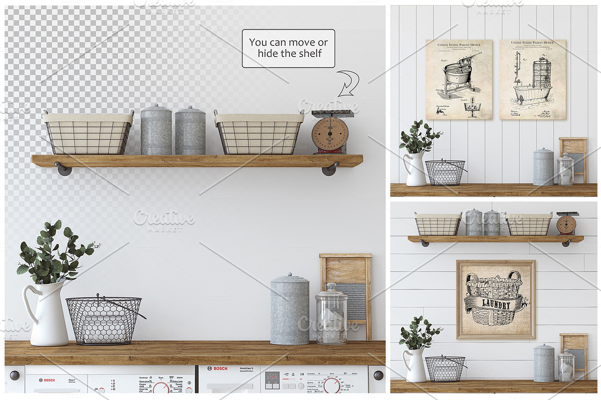 FARMHOUSE Wall&Frame Mockups, a Poster Template by MyHomeMockups (Photo 8 of 11)