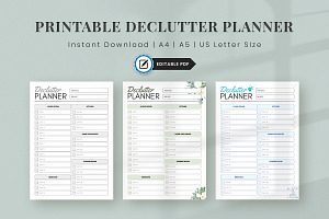 Editable Declutter Checklist