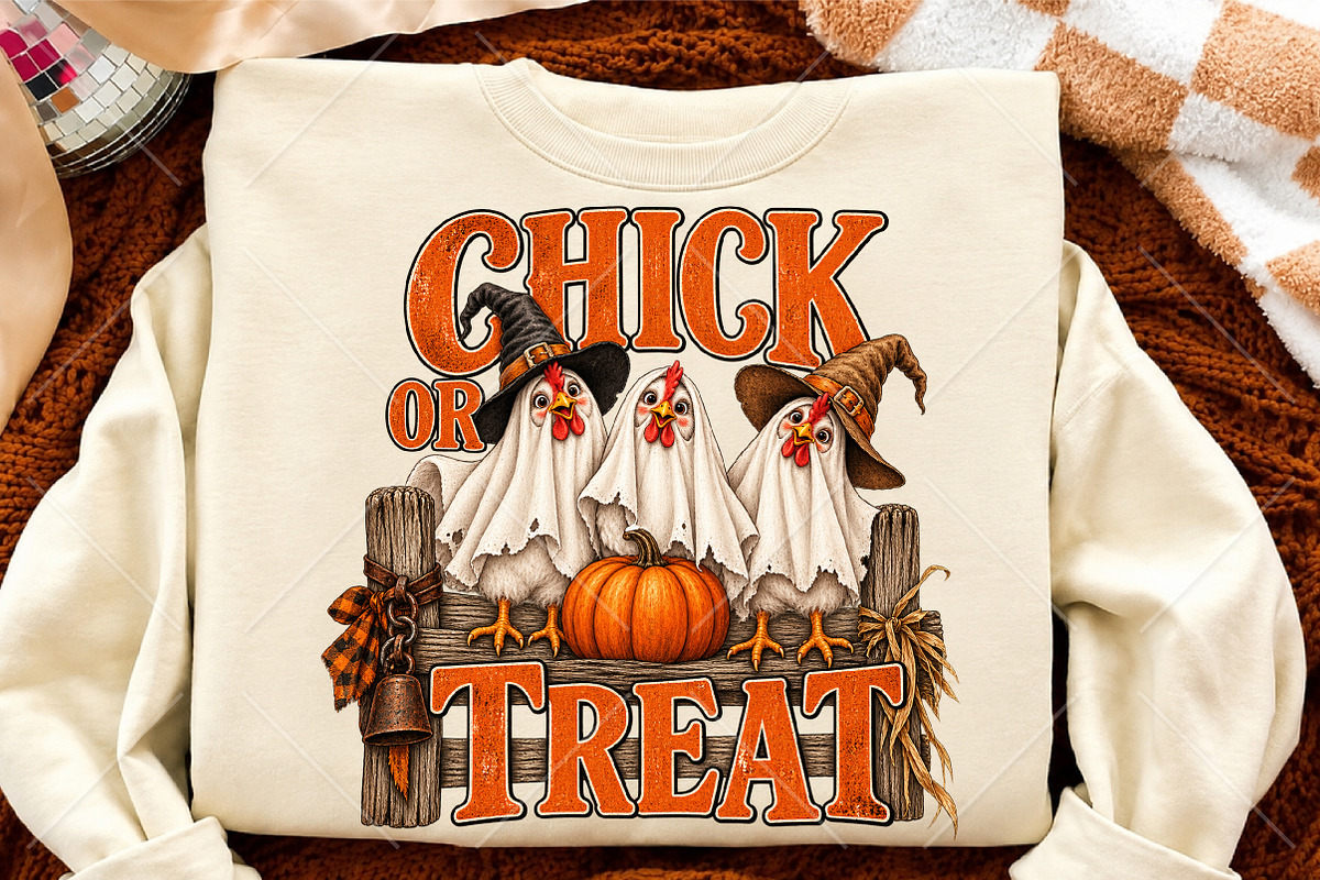 Chick or Treat Halloween PNG, a Seasonal Illustration by Canvas Craft (Photo 4 of 6)
