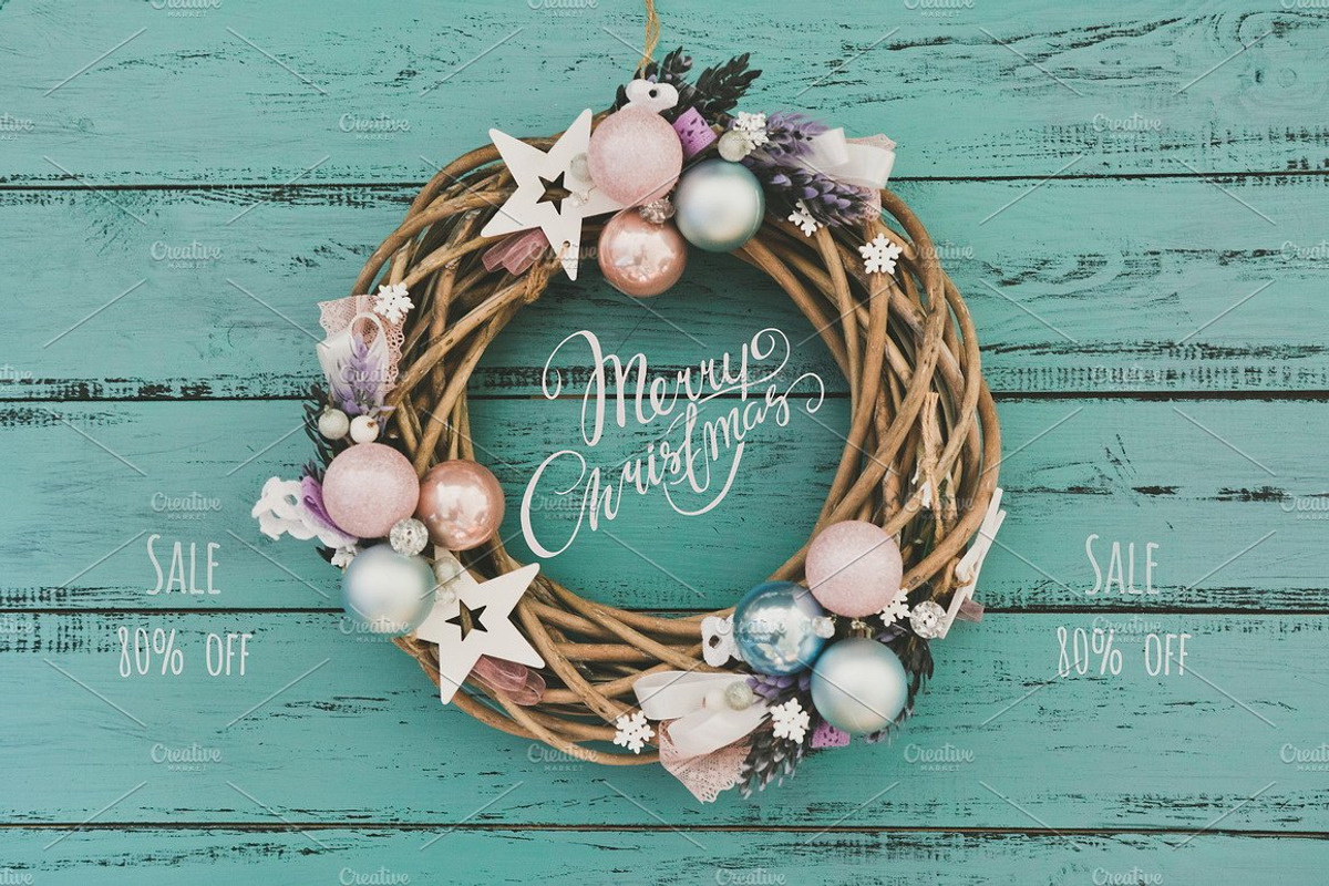 80off christmas wreath bundle 15in1 stock photo containing christmas and xmas, a Holiday Photo by Pro.Motion (Photo 1 of 5)