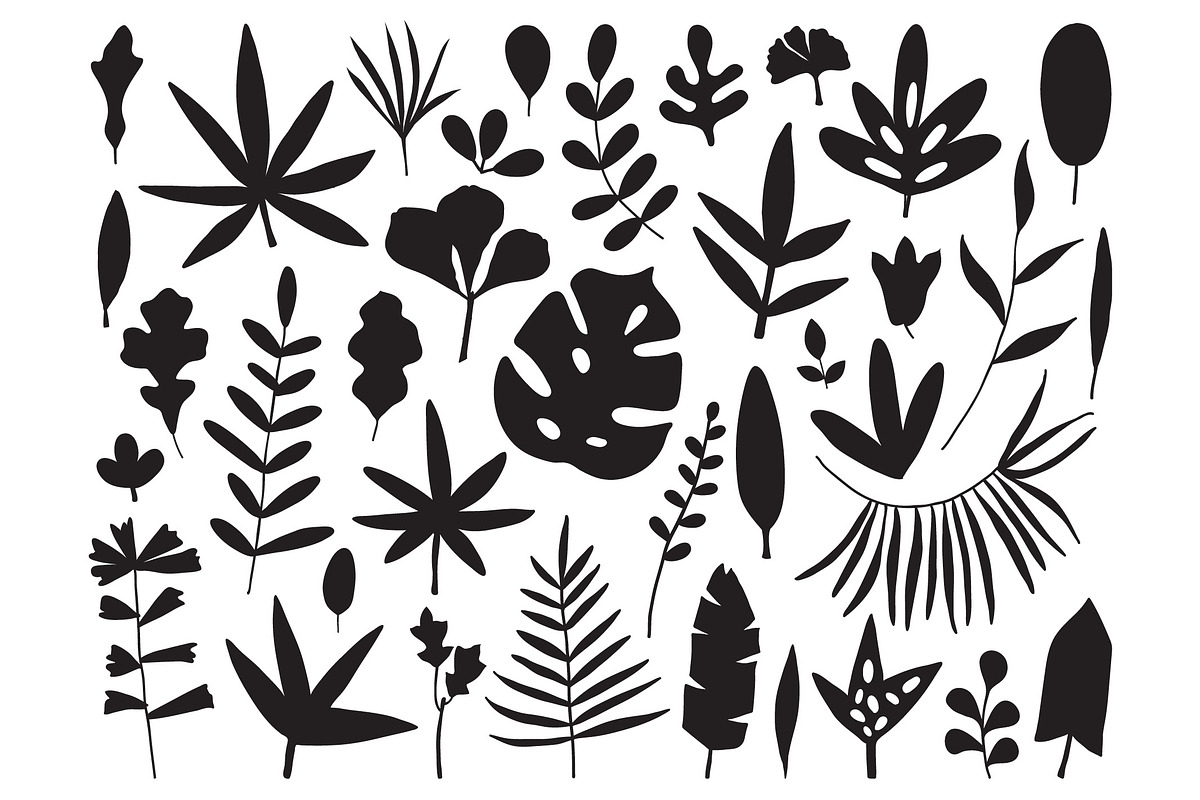 Abstract Leaves Designer Pack, a Texture Illustration by FourLeafLover (Photo 3 of 16)