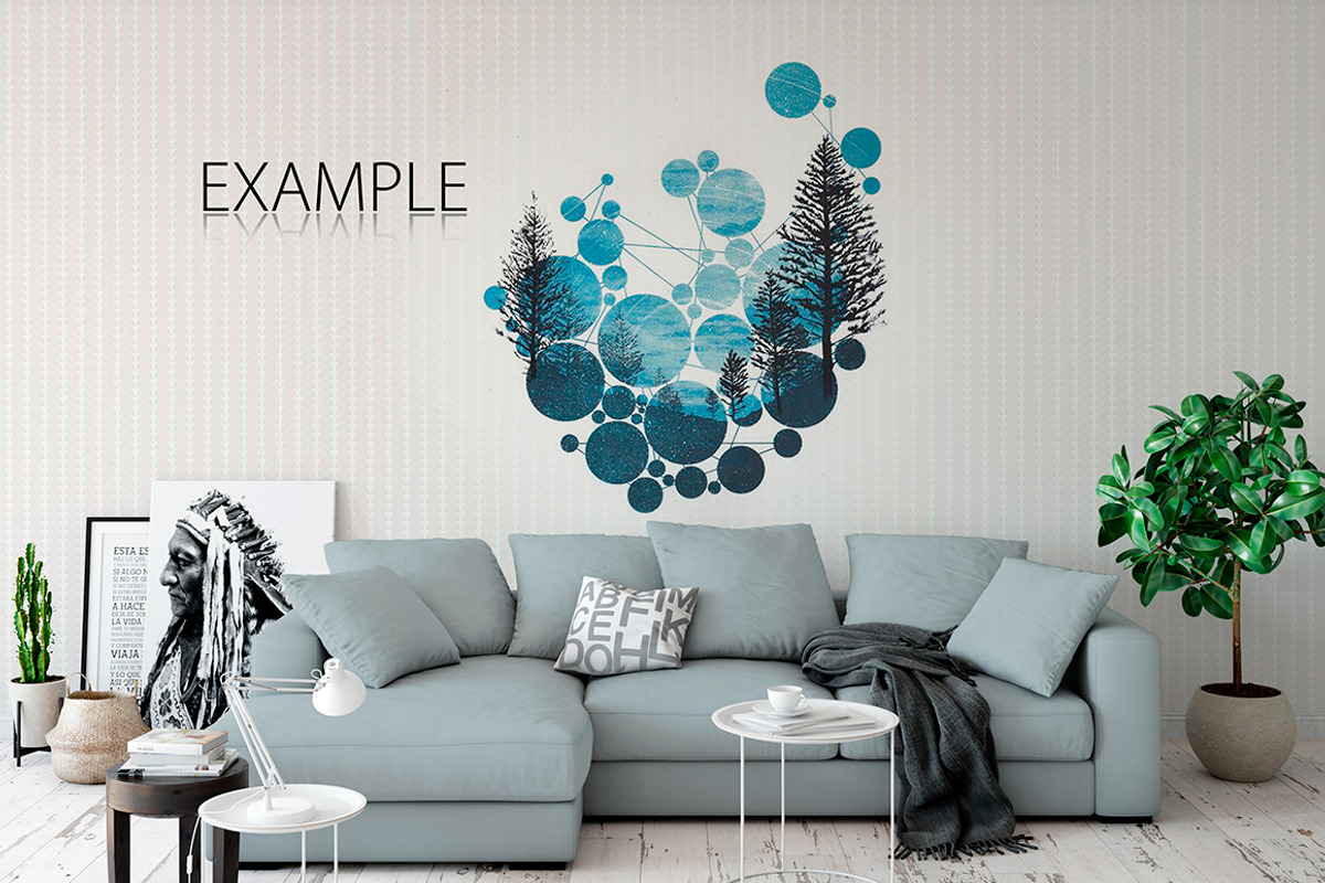Wall & Frames Mockup - Bundle Vol 4, a Print Template by Yuri-U (Photo 24 of 32)