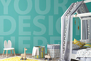 Kids room mockup modern, a Mockup by Radmila (Thumbnail 2 of 5)