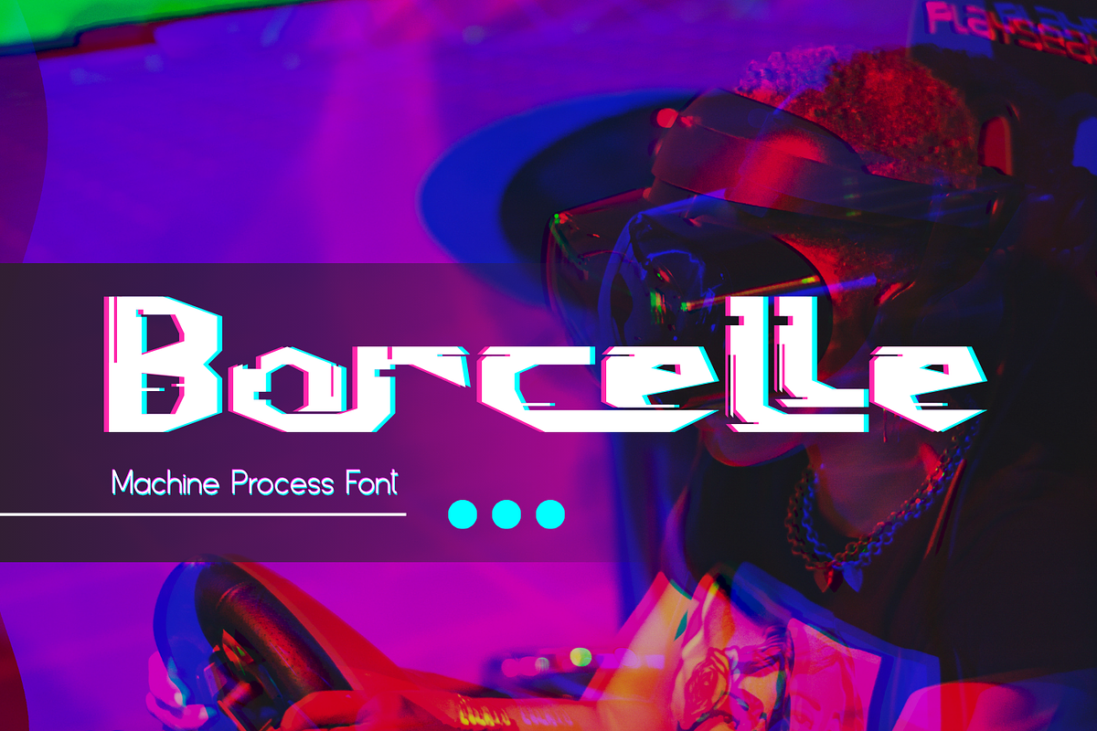 Machine Process - Glitch Font, a Sans Serif Font by 177Studio (Photo 5 of 8)
