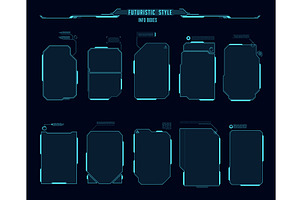 HUD callout titles and call box bars, a Technology Illustration by Buch&Bee