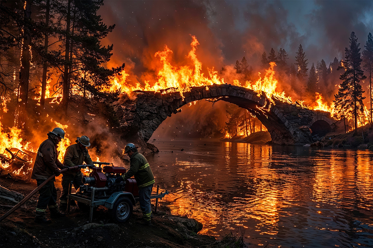 Firefighter Emergency Action, a Technology Illustration by StockVerse Creative (Photo 2 of 4)